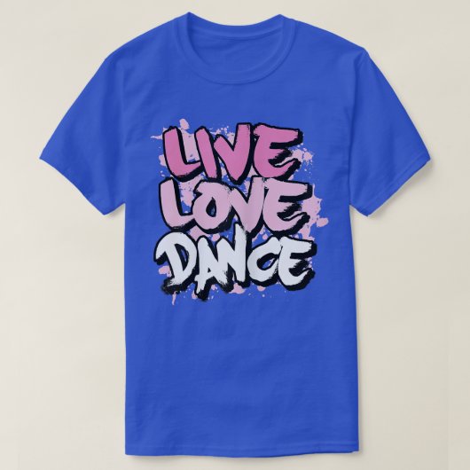 ライブラブダンス Tシャツ (デザイン正面)