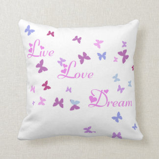 ライブラブドリームバタフライピロー クッション