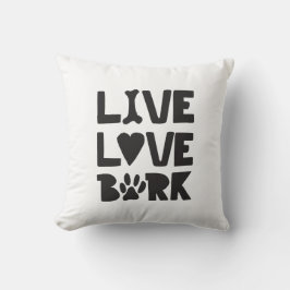 ライブラブバークハッピーバークドッグスクバーク引用文K9クート クッション