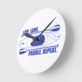 ライブラブパドルリピート ラウンド壁時計 (傾斜)