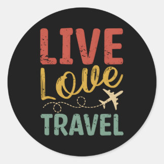 ライブラブフライト旅行旅行者 ラウンドシール