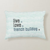ライブラブフランスのブルドッグフレンチー アクセントクッション (正面)