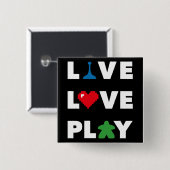 ライブラブブラックピ遊ンン 缶バッジ (正面&裏面)