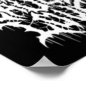 ライブラブブラックメタルパロディおもしろいタイポグラフィ ポスター (角)