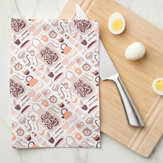 ライブラブベイク キッチンタオル (四つ折り)