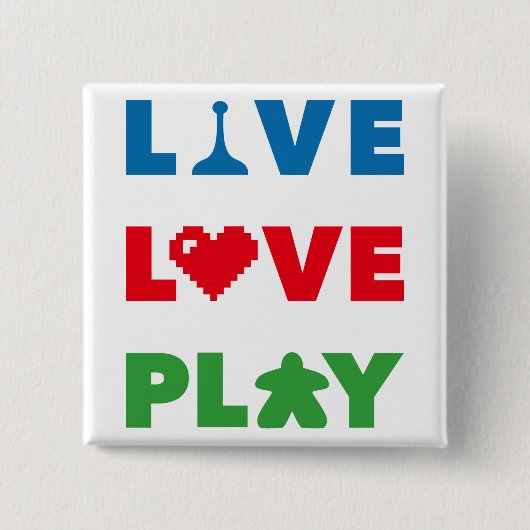 ライブラブボ遊カラフルタン 缶バッジ (正面)