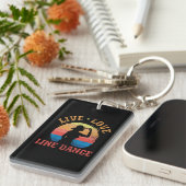 ライブラブラインダンス女性のカーボーイウェスタンダンサー キーホルダー (正面右)