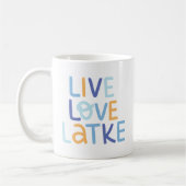 ライブラブラッケハヌカーデザイン コーヒーマグカップ (左)