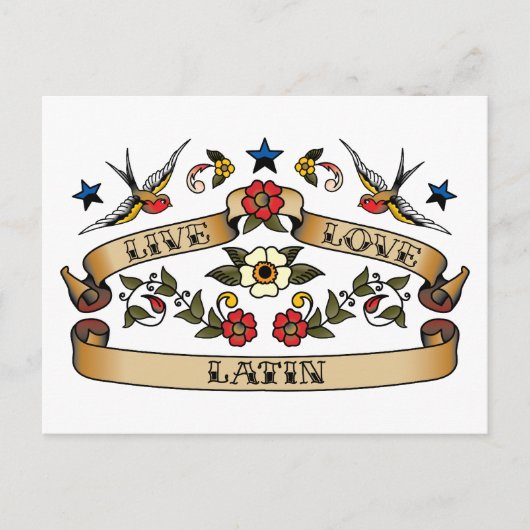 ライブラブラテン ポストカード (正面)