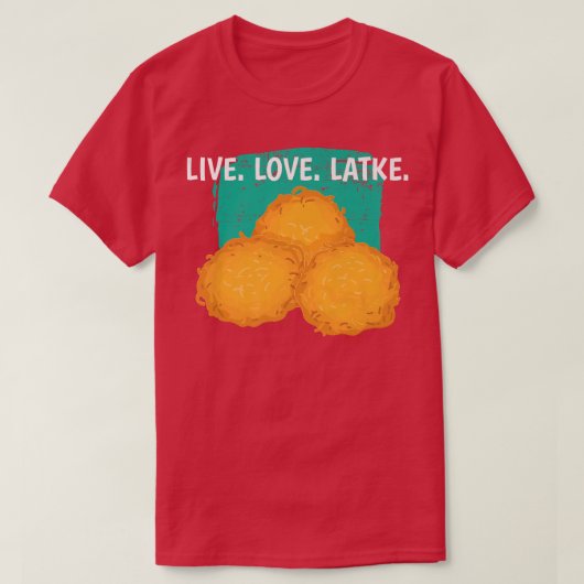 ライブラブラトケ伝統的ユダヤ人ハヌカー Tシャツ (デザイン正面)