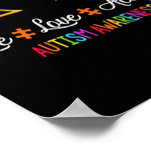 ライブラブレジットオティスアウェアネス絞り染めパズルH ポスター (角)