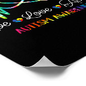 ライブラブレジットオティスアウェアネス絞り染め自閉症M ポスター (角)