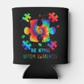 ライブラブレジットオティスアウェアネス絞り染め自閉症M 缶クーラー (裏面)