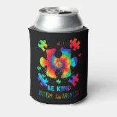 ライブラブレジットオティスアウェアネス絞り染め自閉症M 缶クーラー (缶裏面)