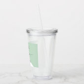 ライブラブローライトモチベーション前向きミント引用文 アクリルタンブラー (左)