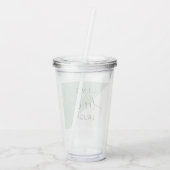 ライブラブローライトモチベーション前向きミント引用文 アクリルタンブラー (裏面)