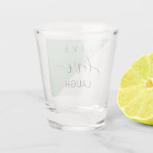 ライブラブローライトモチベーション前向きミント引用文 ショットグラス (裏面)