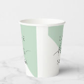 ライブラブローライトモチベーション前向きミント引用文 紙コップ (右)
