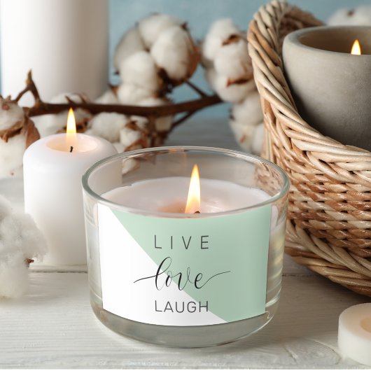 ライブラブローライトモチベーション前向きミント引用文 長方形シール