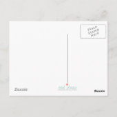 ライブラブ笑いガーベラフラワーライトグランジ ポストカード (裏面)