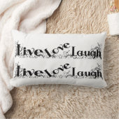 ライブラブ笑いデザインベッドルームまたはソファ枕 ランバークッション (ブランケット)