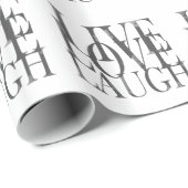 ライブラブ笑い感動的引用文 ラッピングペーパー (ロールコーナー)