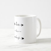 ライブラブ笑い矢印 コーヒーマグカップ (正面右)