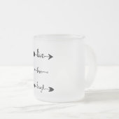 ライブラブ笑い矢印 フロストグラスマグカップ (正面右)