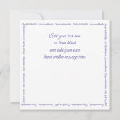 ライブラブ笑エレガントいホワイトスクリプトパープルカード (裏面)