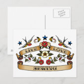 ライブラブ裁縫 ポストカード (正面/裏面)