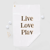 ライブラブ遊ログのオレンジスポーツ選手モダンQ ゴルフタオル (インサイチュ)