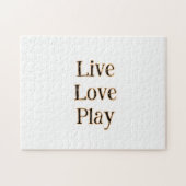 ライブラブ遊ログのオレンジスポーツ選手モダンQ ジグソーパズル (横)