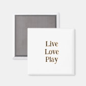 ライブラブ遊ログのオレンジスポーツ選手モダンQ マグネット (正面/裏面)