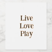 ライブラブ遊ログのオレンジスポーツ選手モダンQ ワインラベル (シングルラベル)