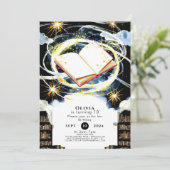 ライブラリお洒落キッズストーリーブック誕生日 招待状 (スタンド正面)