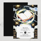 ライブラリお洒落キッズストーリーブック誕生日 招待状 (正面/裏面)