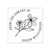 ライブラリからかわいいフローラを作成 ラバースタンプ (インプリント)