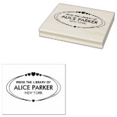 ライブラリからカスタマイズ可能な名前と文字 ラバースタンプ (押印)