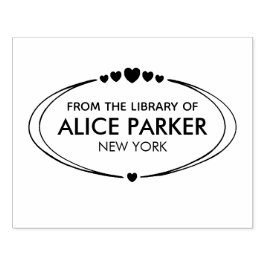 ライブラリからカスタマイズ可能な名前と文字 ラバースタンプ