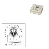 ライブラリからブックゴシックスカルイニシャルスクリプト ラバースタンプ (押印)