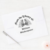 ライブラリからヴィンテージカスタム蔵書票 ラウンドシール (封筒)