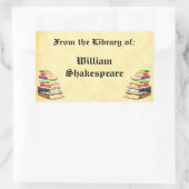 ライブラリからヴィンテージカスタム蔵書票 長方形シール (バッグ)