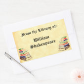 ライブラリからヴィンテージカスタム蔵書票 長方形シール (封筒)