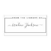 ライブラリから手書きシンプルスクリプト名 ラバースタンプ (インプリント)