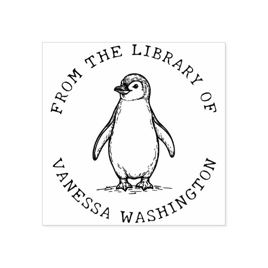 ライブラリから独自のペンギンを作成する ラバースタンプ (インプリント)