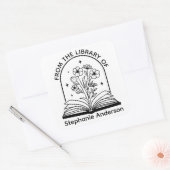 ライブラリから蔵書票 スクエアシール (封筒)