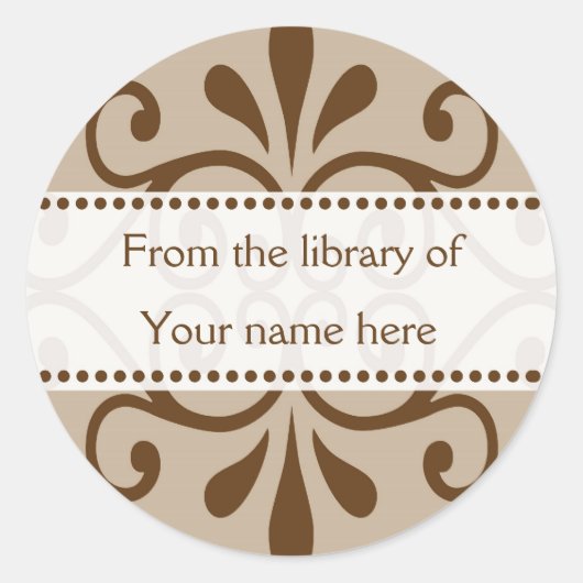 ライブラリから蔵書票 ラウンドシール (正面)