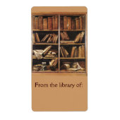 ライブラリから蔵書票 ラベル (正面)