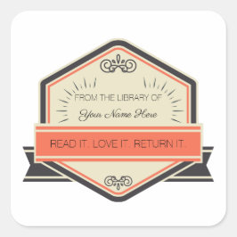 ライブラリから： (カスタマイズ) スクエアシール