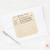 ライブラリから スクエアシール (封筒)